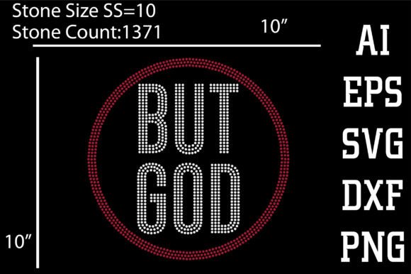 But God, Rhinestone Design: Sparkle Meets Digital Versatility