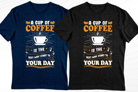 Cup of Coffee: A Trendy T-Shirt Design for Modern Branding