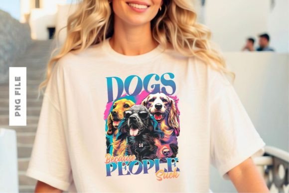 Dogs Because People Suck T-shirt Design: A Graphic Designer's Asset