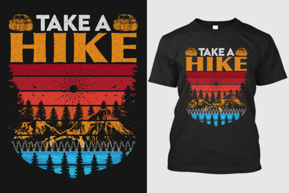 Hiking T-shirt Design 18: A Vector Asset for Modern Branding