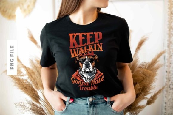 Keep Walking T-shirt Design: A Premium Creative Asset