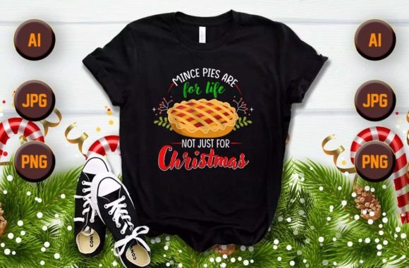 Mince Christmas Custom T-shirt Design: Festive Creativity