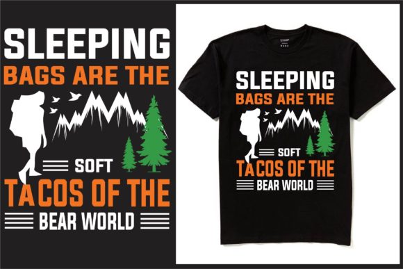 Sleeping Bags T-Shirt Design: Adventure-Ready Graphics